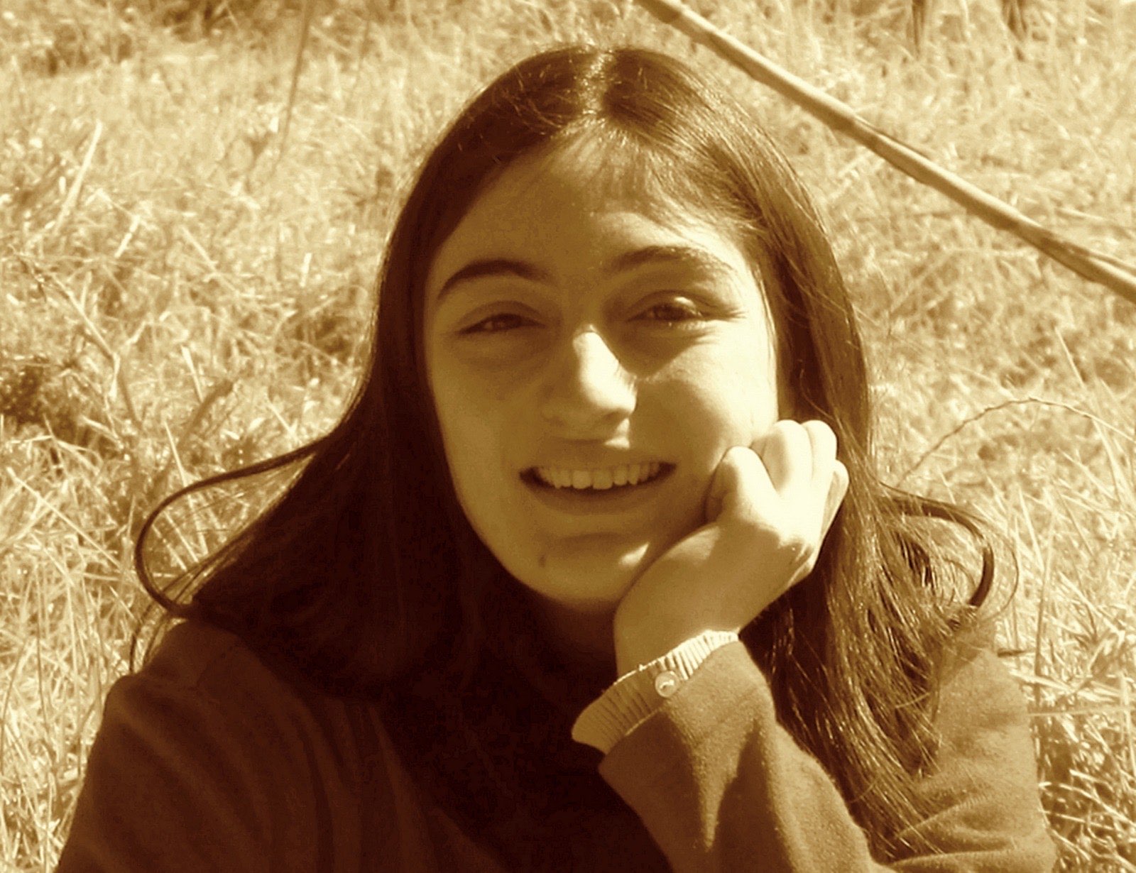 Foto de mi cara en sepia